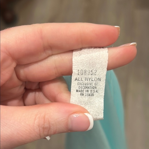 Gilead Vintage Sea Blue Green Lace Trim Nightgown and Robe Set Size Medium - Picture 9 of 13